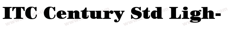 ITC Century Std Ligh字体转换